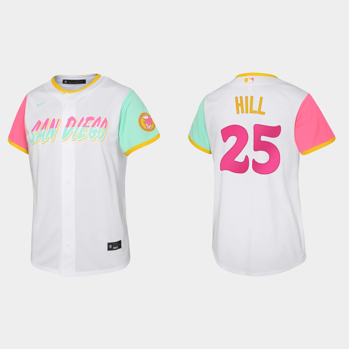 Youth San Diego Padres Tim Hill White 2022 City Connect Jersey