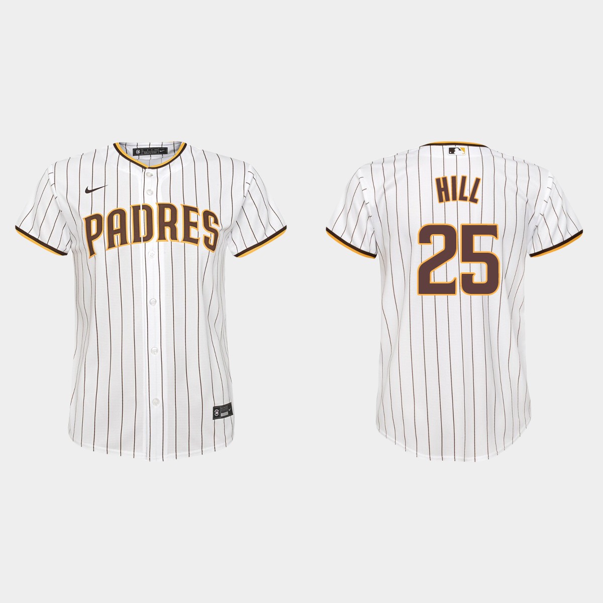Youth San Diego Padres Tim Hill White Home Jersey