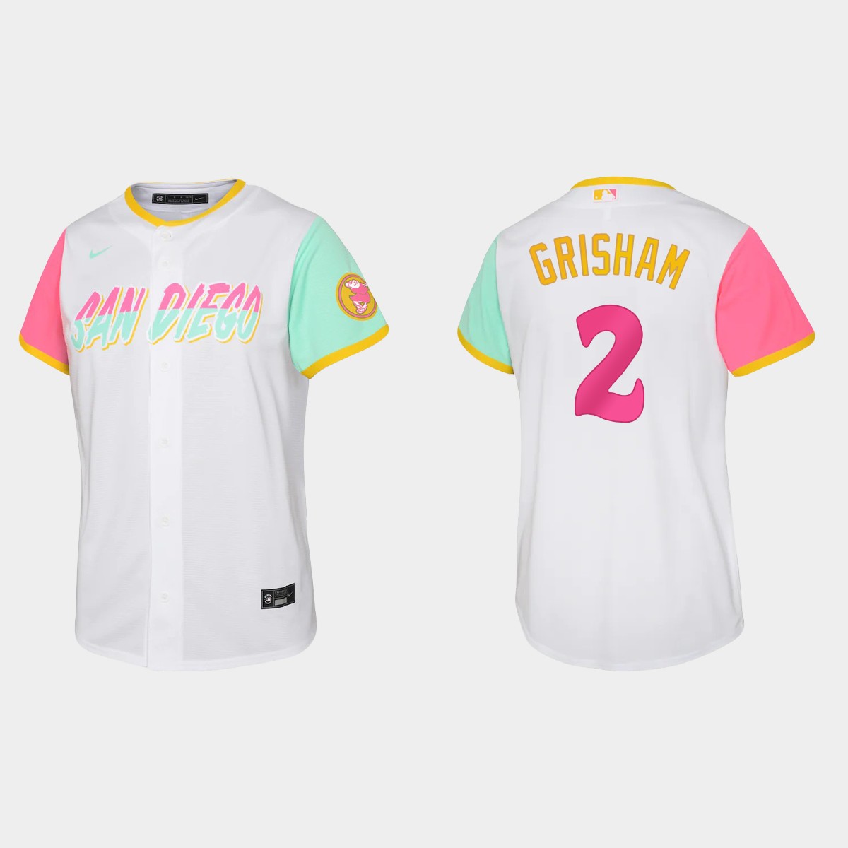 Youth San Diego Padres Trent Grisham White 2022 City Connect Jersey