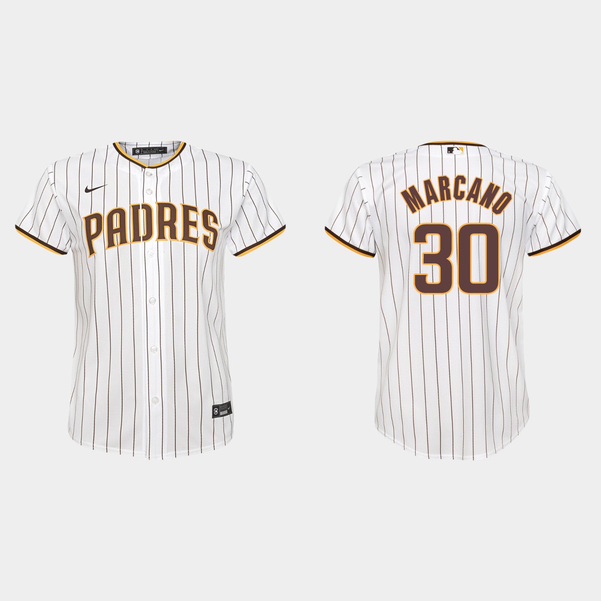 Youth San Diego Padres Tucupita Marcano White Home Jersey