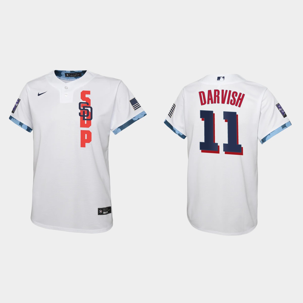Youth San Diego Padres Yu Darvish White 2021 MLB All-Star Game Jersey
