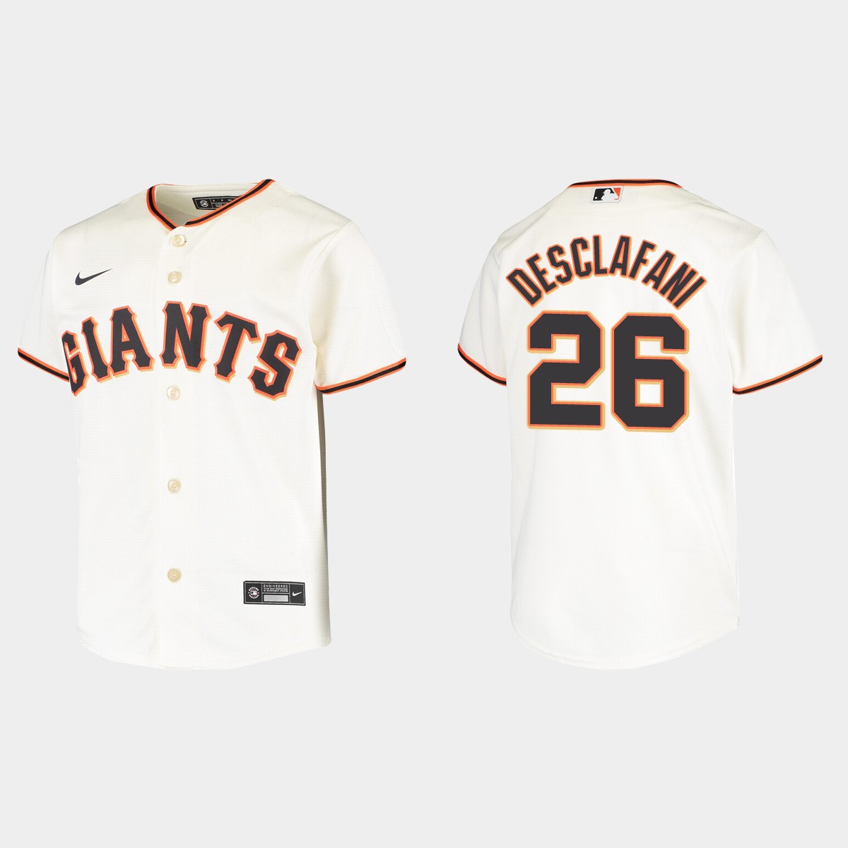 Youth San Francisco Giants #26 Anthony DeSclafani Cream Home Jersey