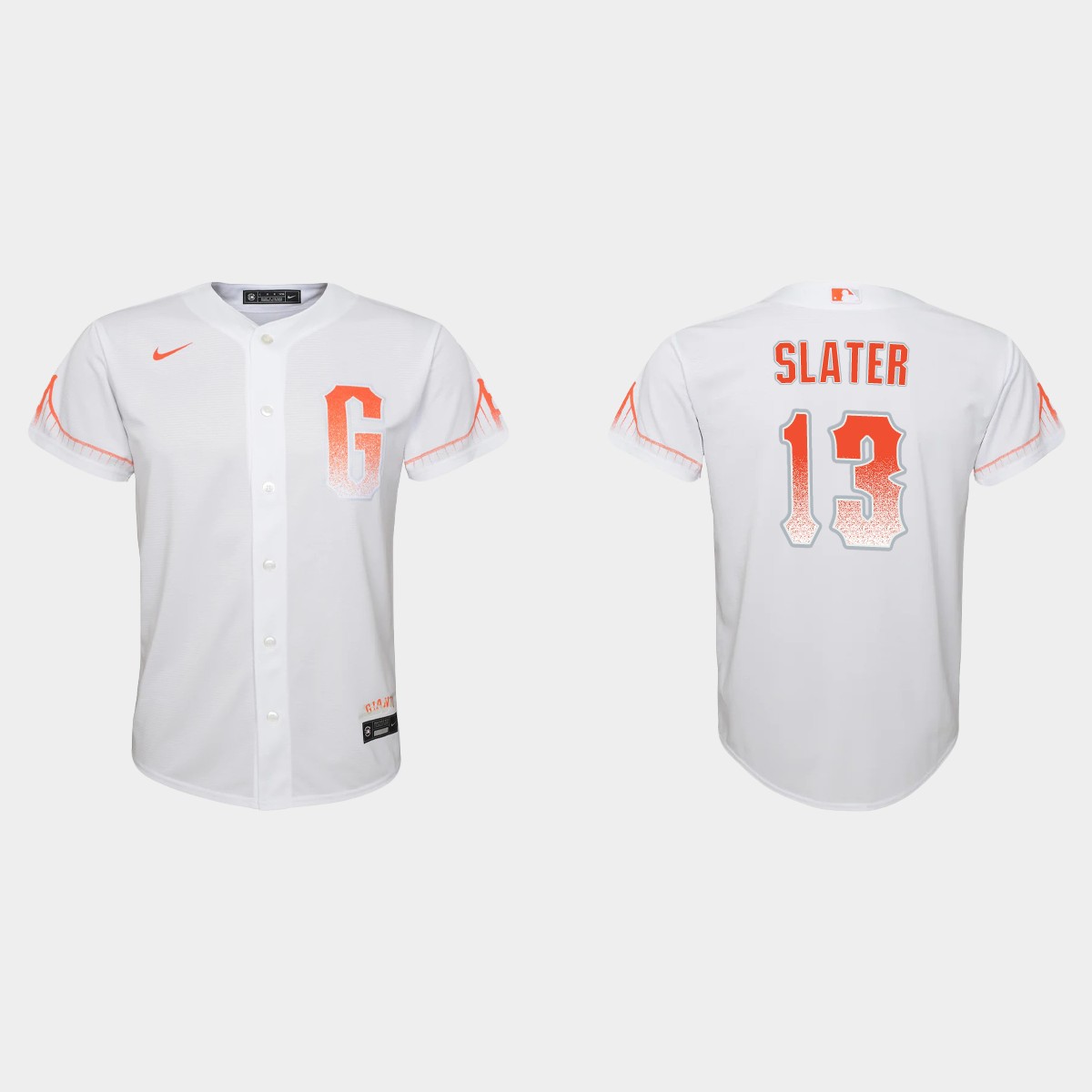 Youth San Francisco Giants Austin Slater White 2021 City Connect Jersey