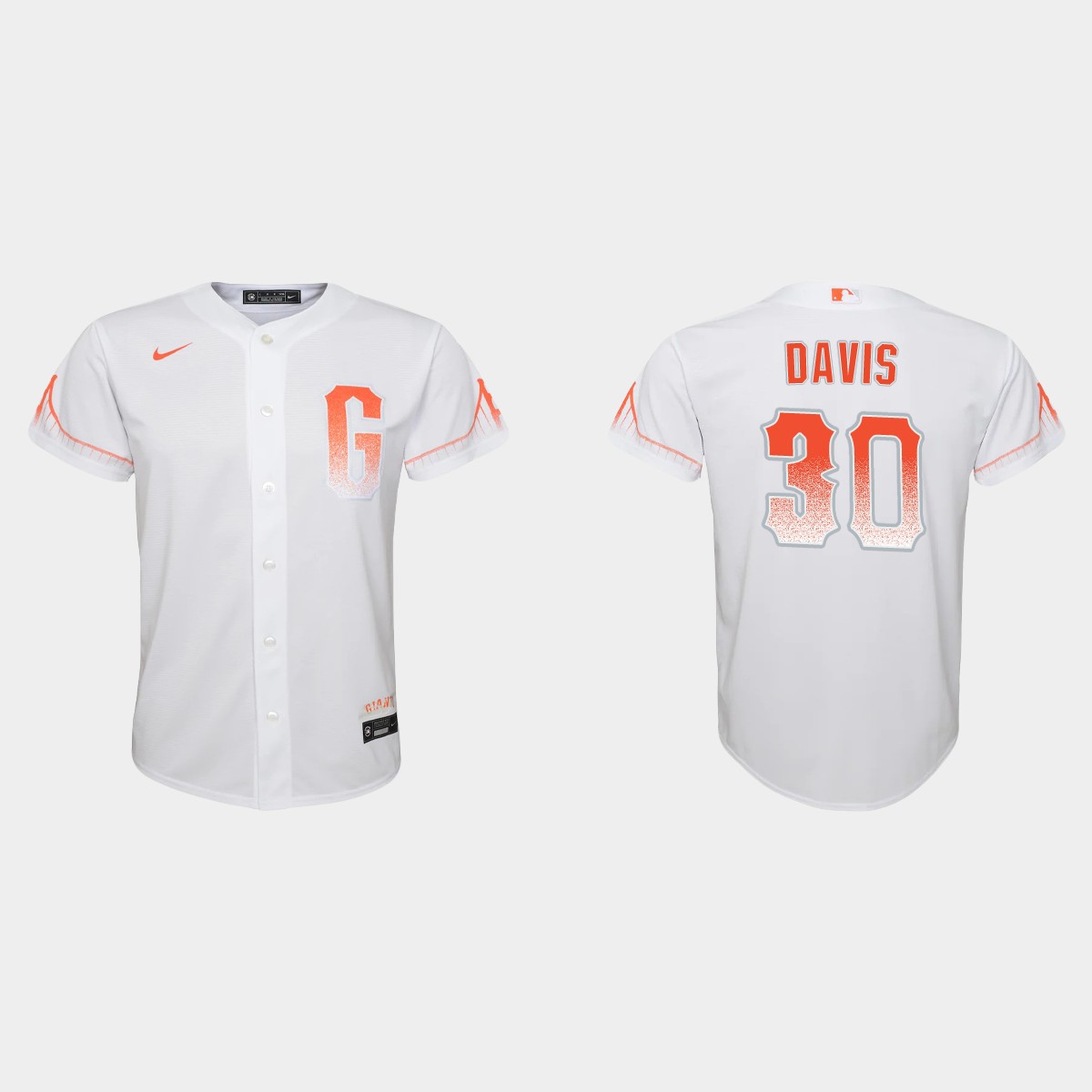 Youth San Francisco Giants Chili Davis White 2021 City Connect Jersey