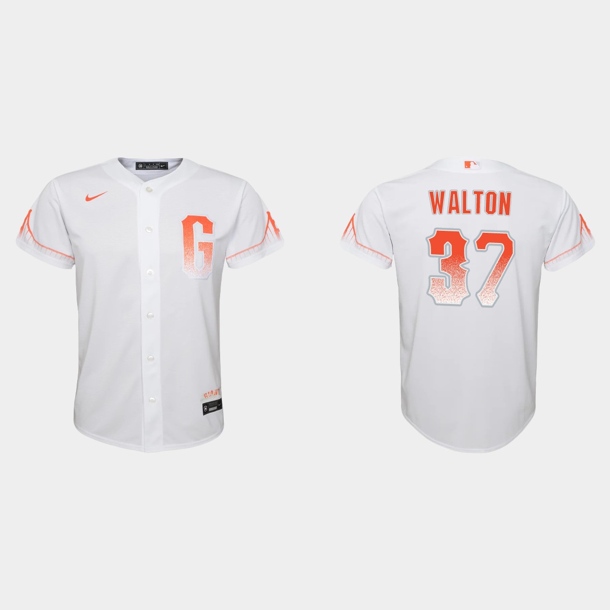 Youth San Francisco Giants Donovan Walton White City Connect Jersey