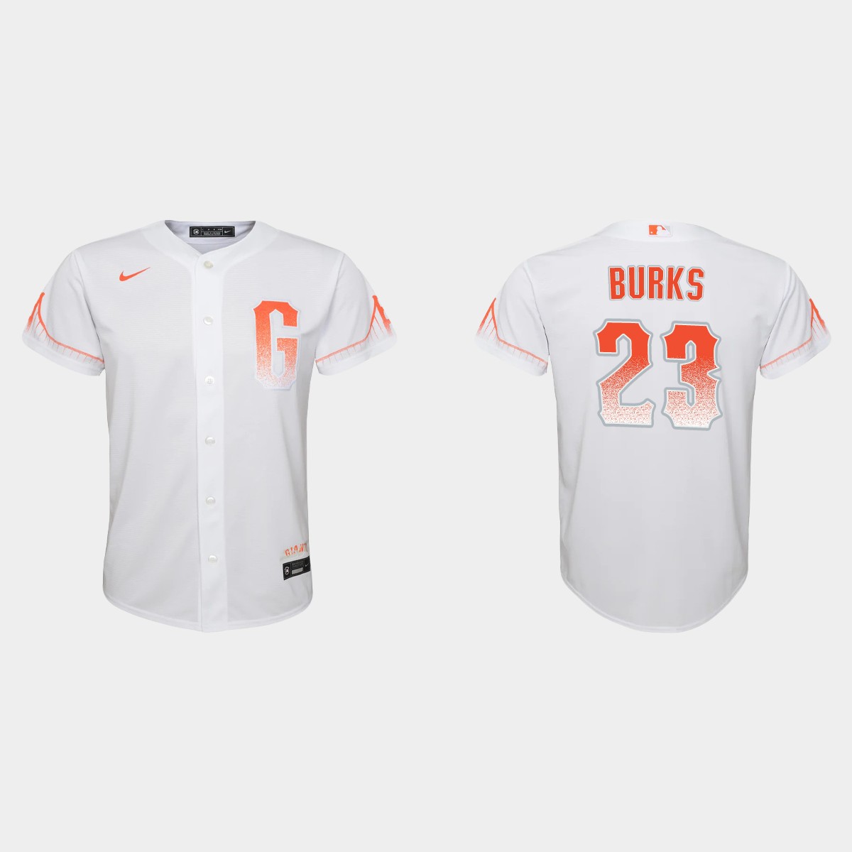 Youth San Francisco Giants Ellis Burks White 2021 City Connect Jersey
