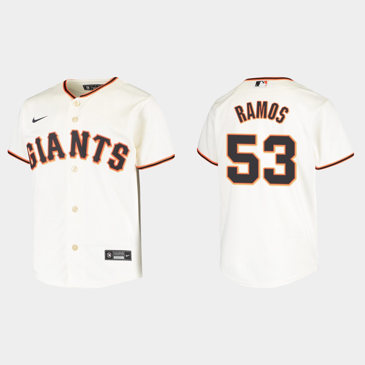 Youth San Francisco Giants Heliot Ramos Cream Home Jersey