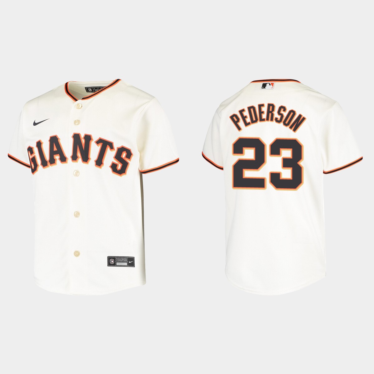 Youth San Francisco Giants Joc Pederson Cream Home Jersey
