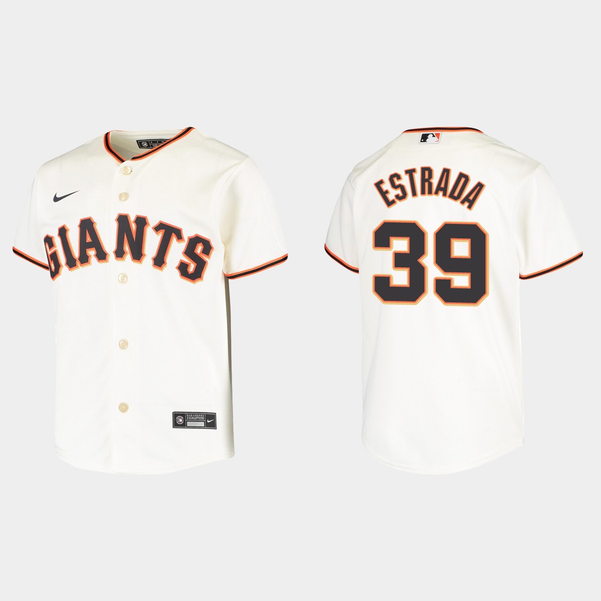 Youth San Francisco Giants Thairo Estrada Cream Home Jersey