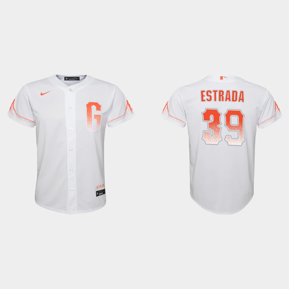 Youth San Francisco Giants Thairo Estrada White 2021 City Connect Jersey