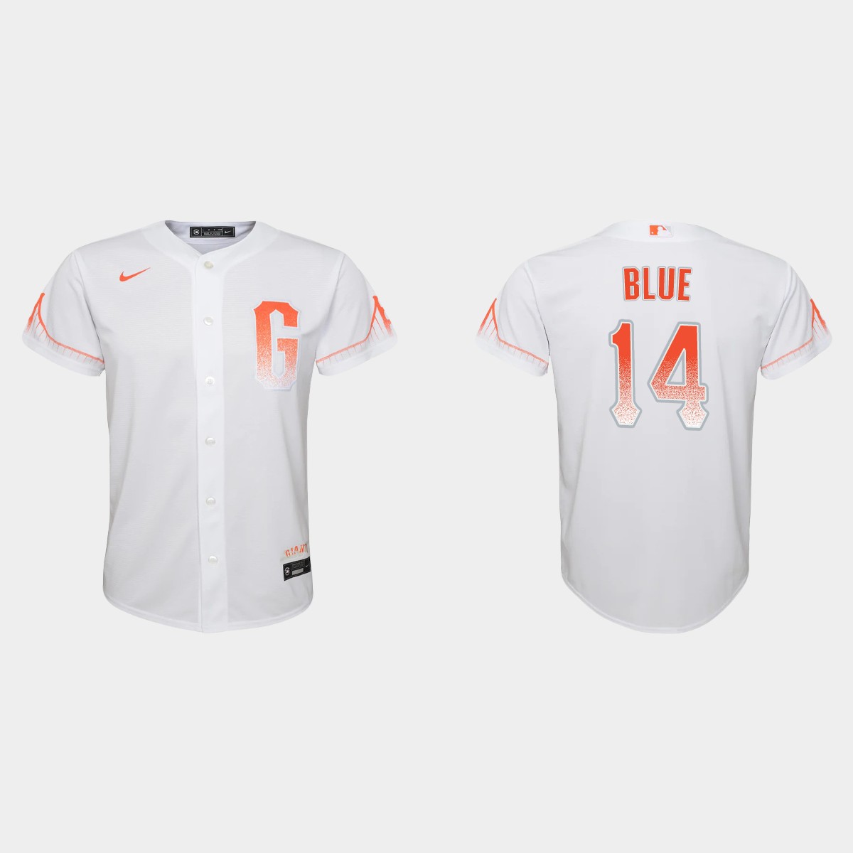Youth San Francisco Giants Vida Blue White 2021 City Connect Jersey
