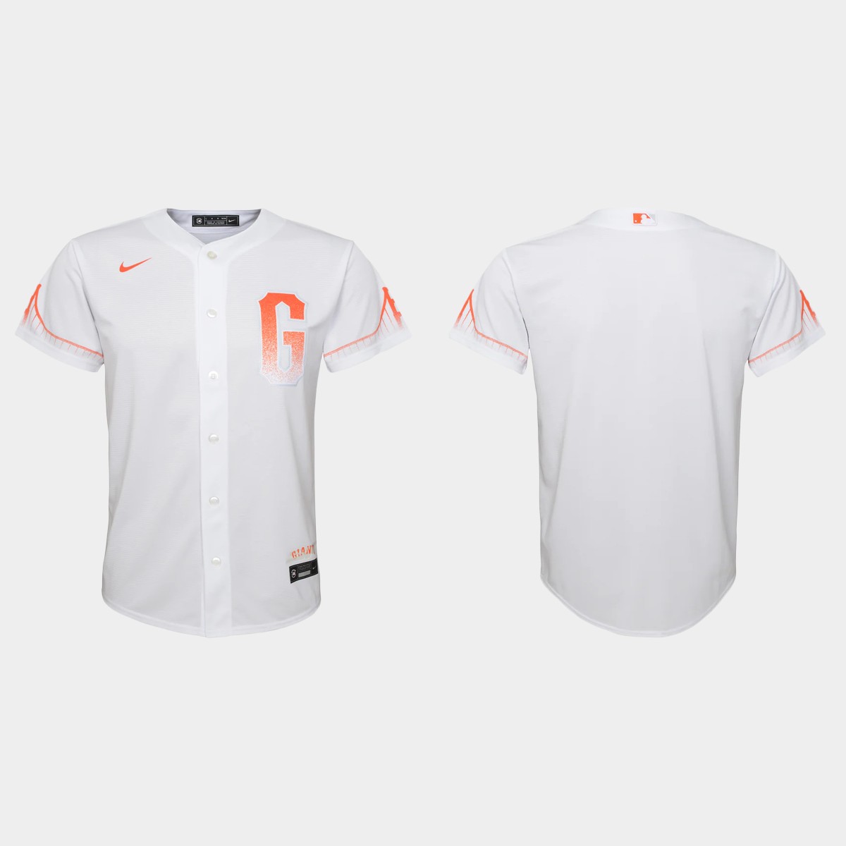 Youth San Francisco Giants White 2021 City Connect Jersey