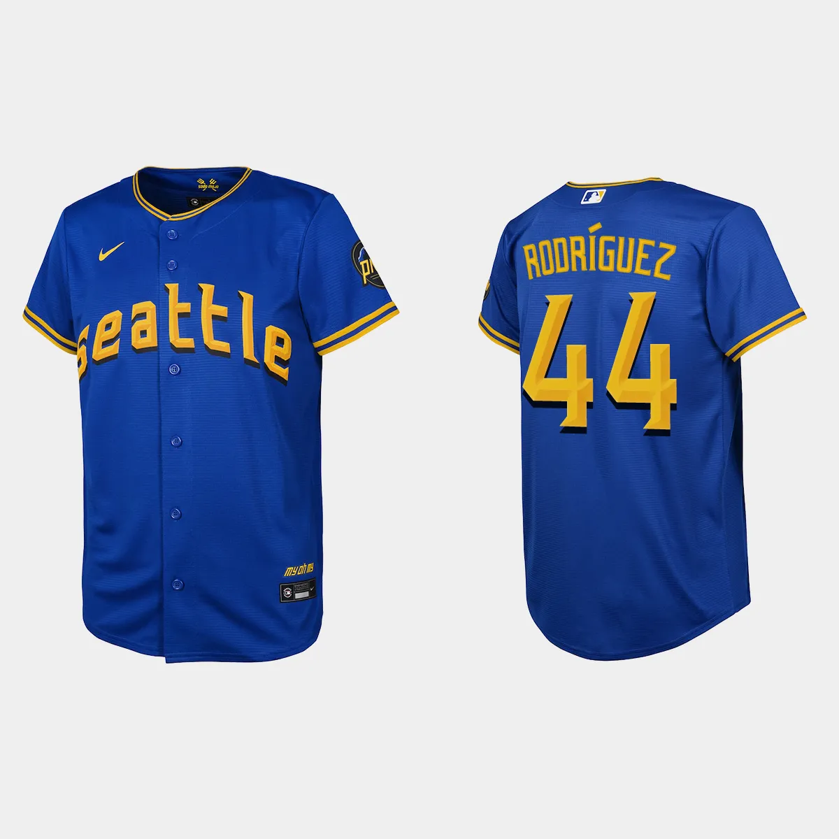 Youth Seattle Mariners Julio Rodriguez Royal 2023 City Connect Jersey