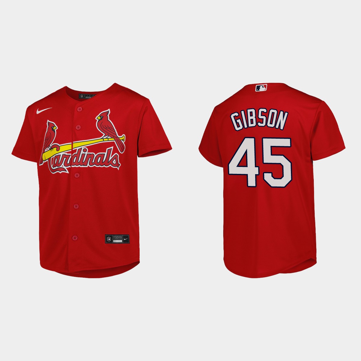 Youth St. Louis Cardinals Bob Gibson Red Jersey