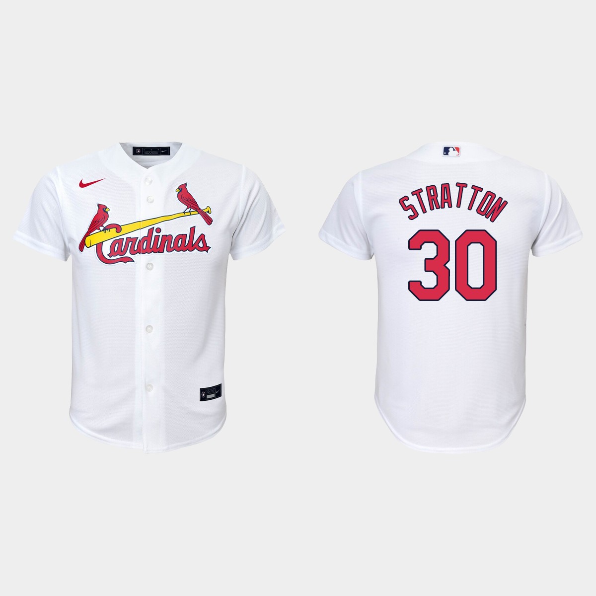 Youth St. Louis Cardinals Chris Stratton White Home Jersey