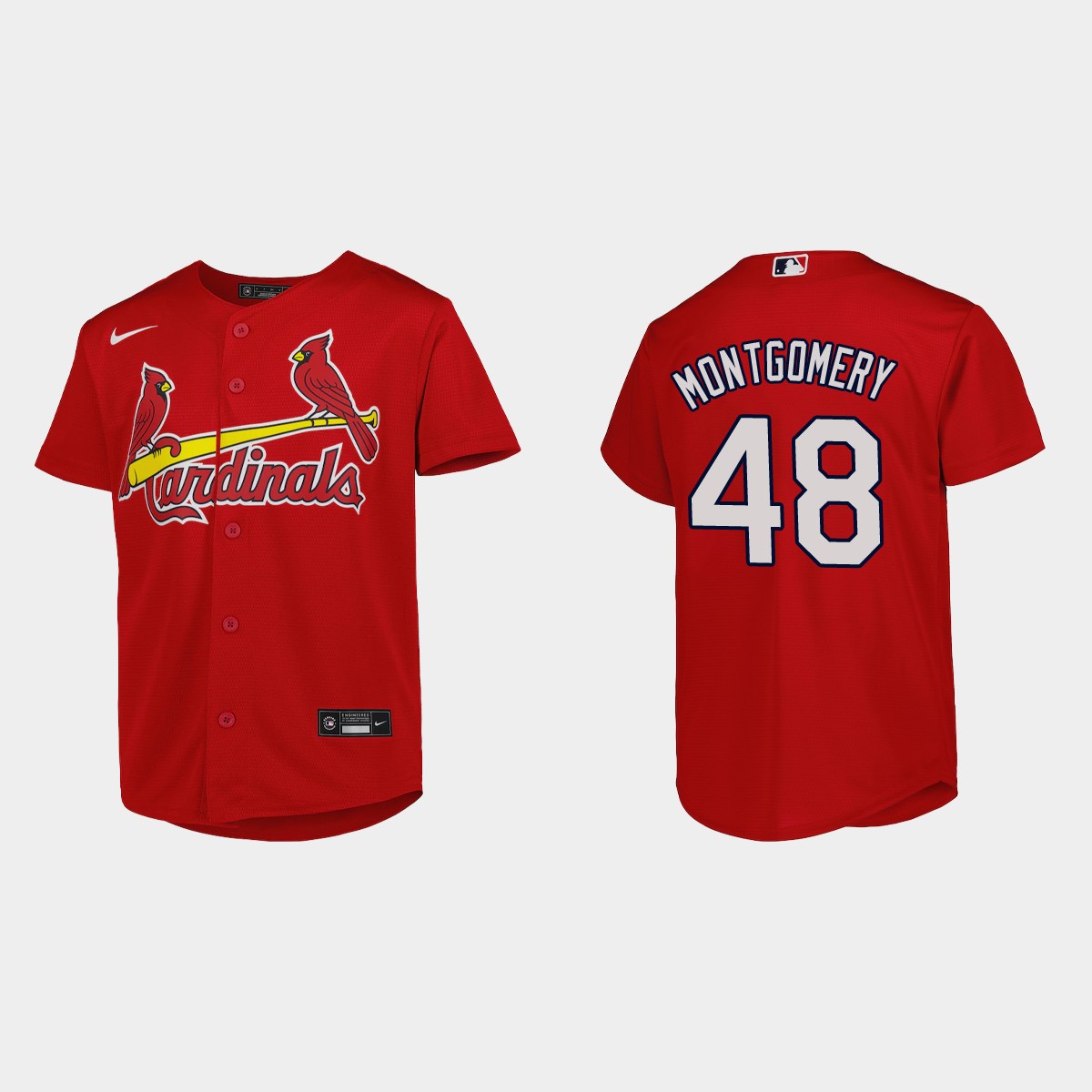 Youth St. Louis Cardinals Jordan Montgomery Red Jersey