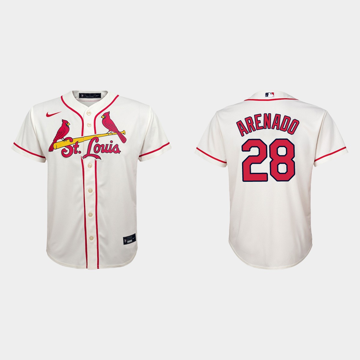 Youth St. Louis Cardinals Nolan Arenado Cream Jersey