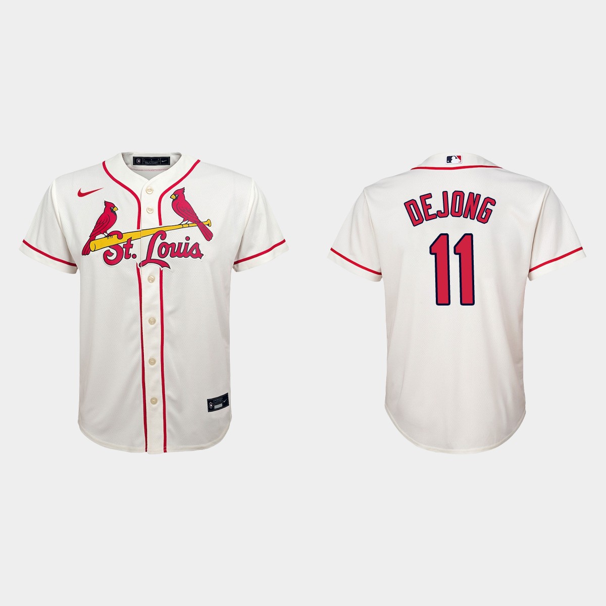 Youth St. Louis Cardinals Paul DeJong Cream Jersey