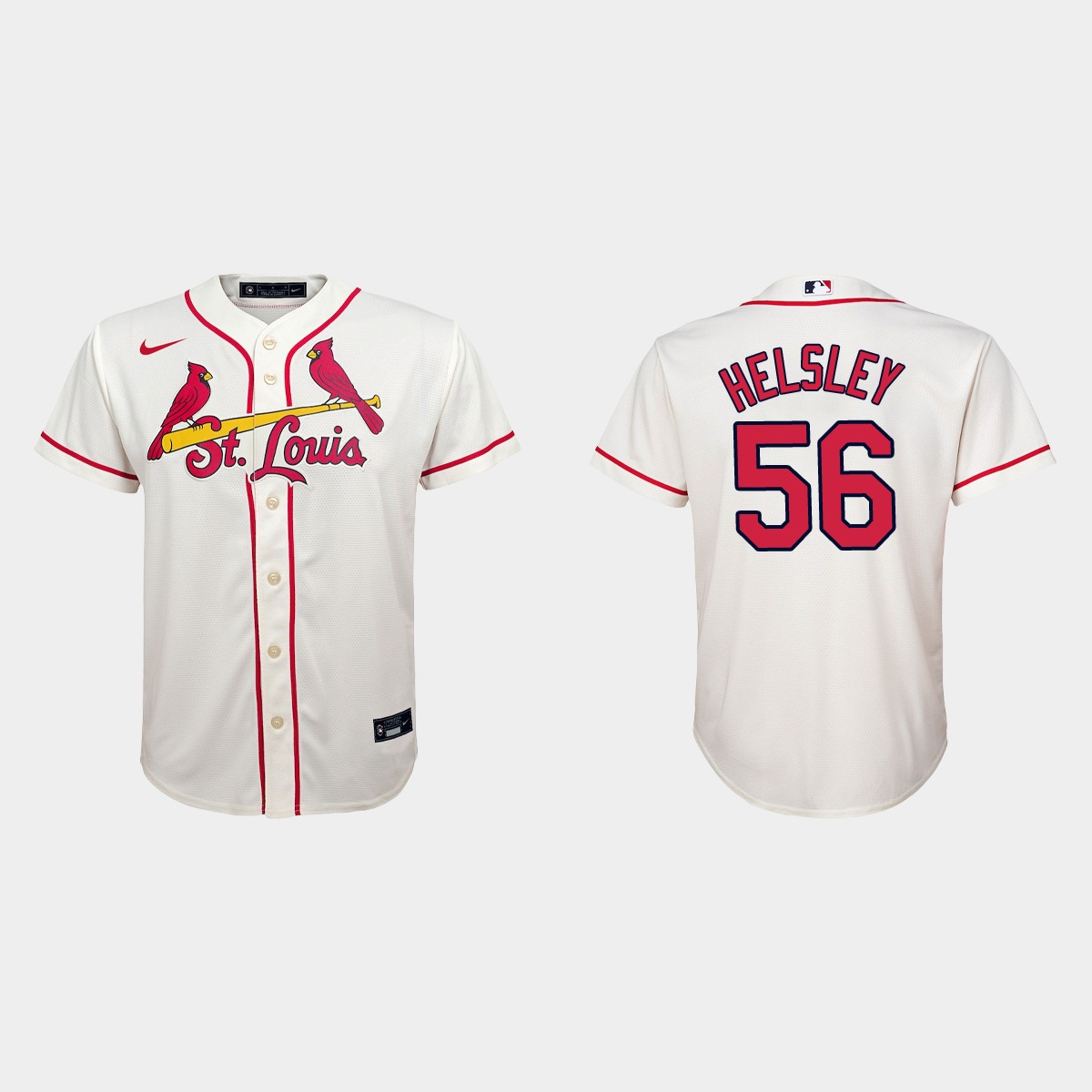Youth St. Louis Cardinals Ryan Helsley Cream Jersey