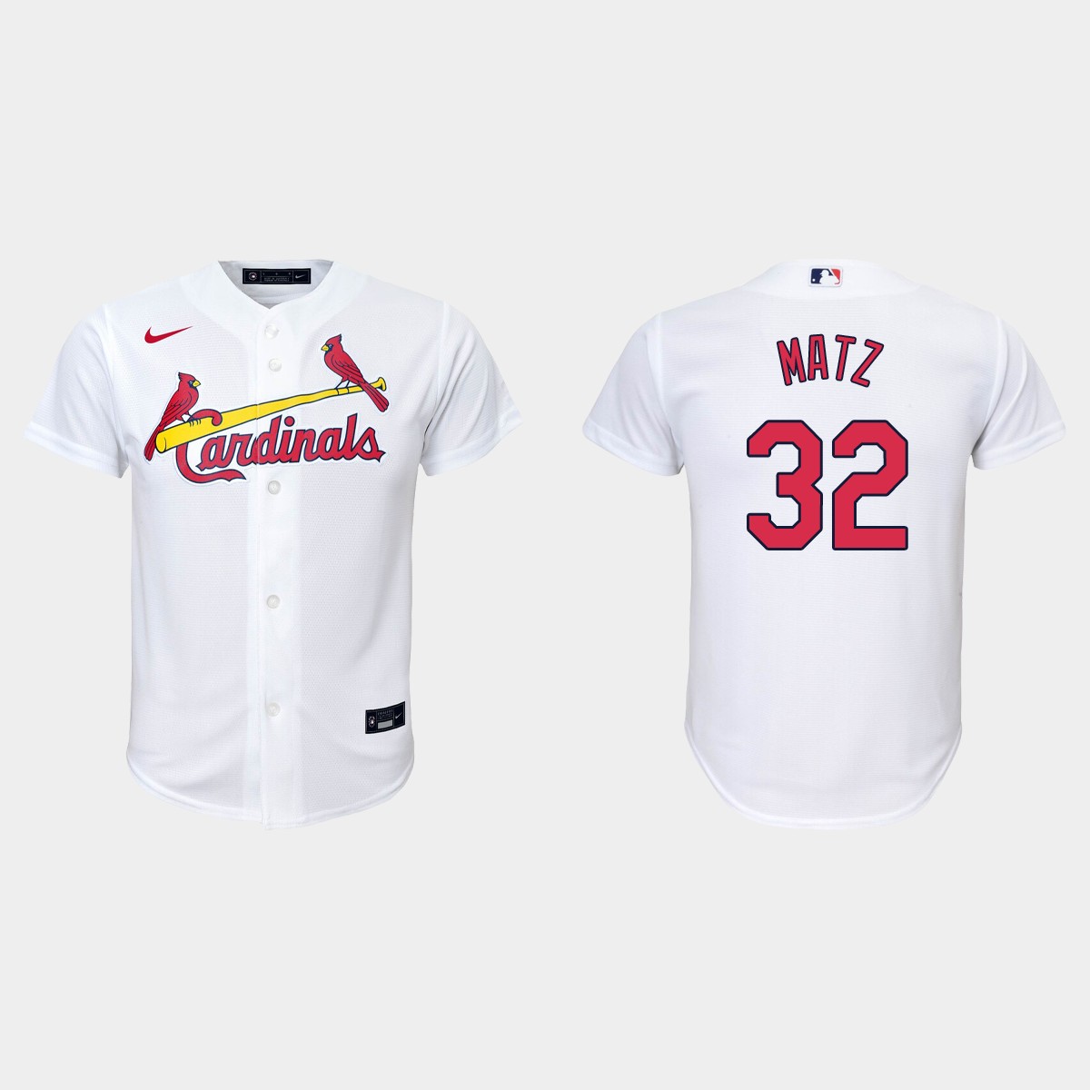 Youth St. Louis Cardinals Steven Matz White Home Jersey