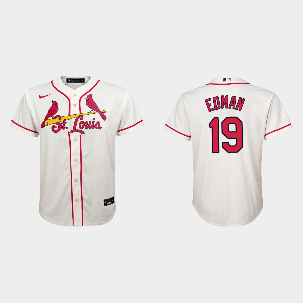 Youth St. Louis Cardinals Tommy Edman Cream Jersey