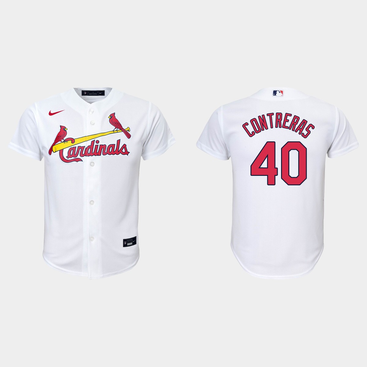 Youth St. Louis Cardinals Willson Contreras White Home Jersey