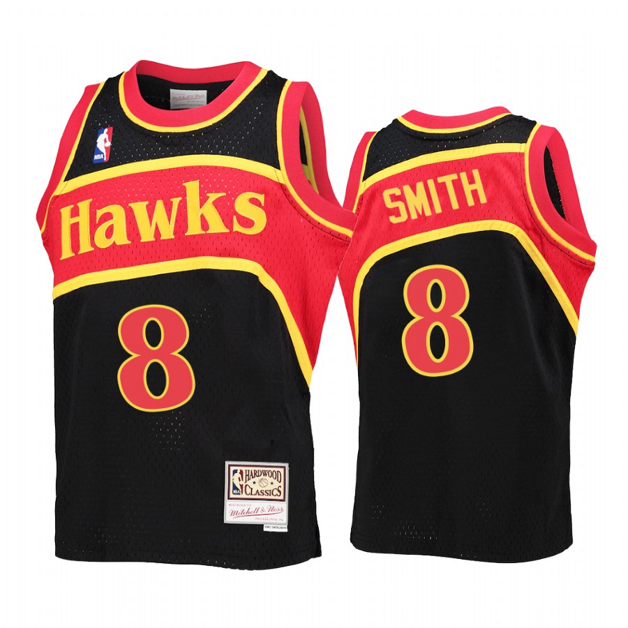 Youth Steve Smith Atlanta Hawks Black Reload Jersey Throwback