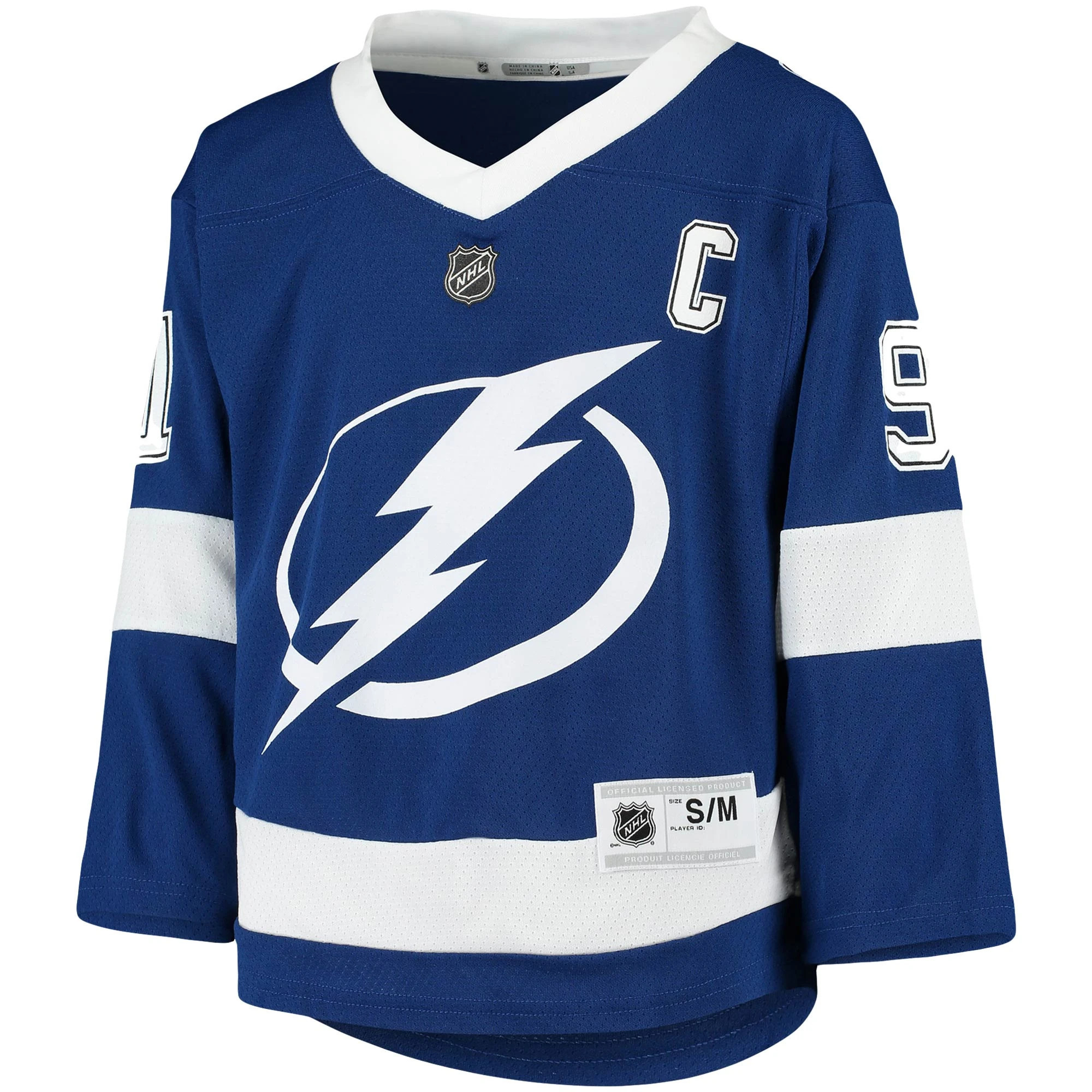 Youth Tampa Bay Lightning Steven Stamkos Blue Home Player Stitched Jersey