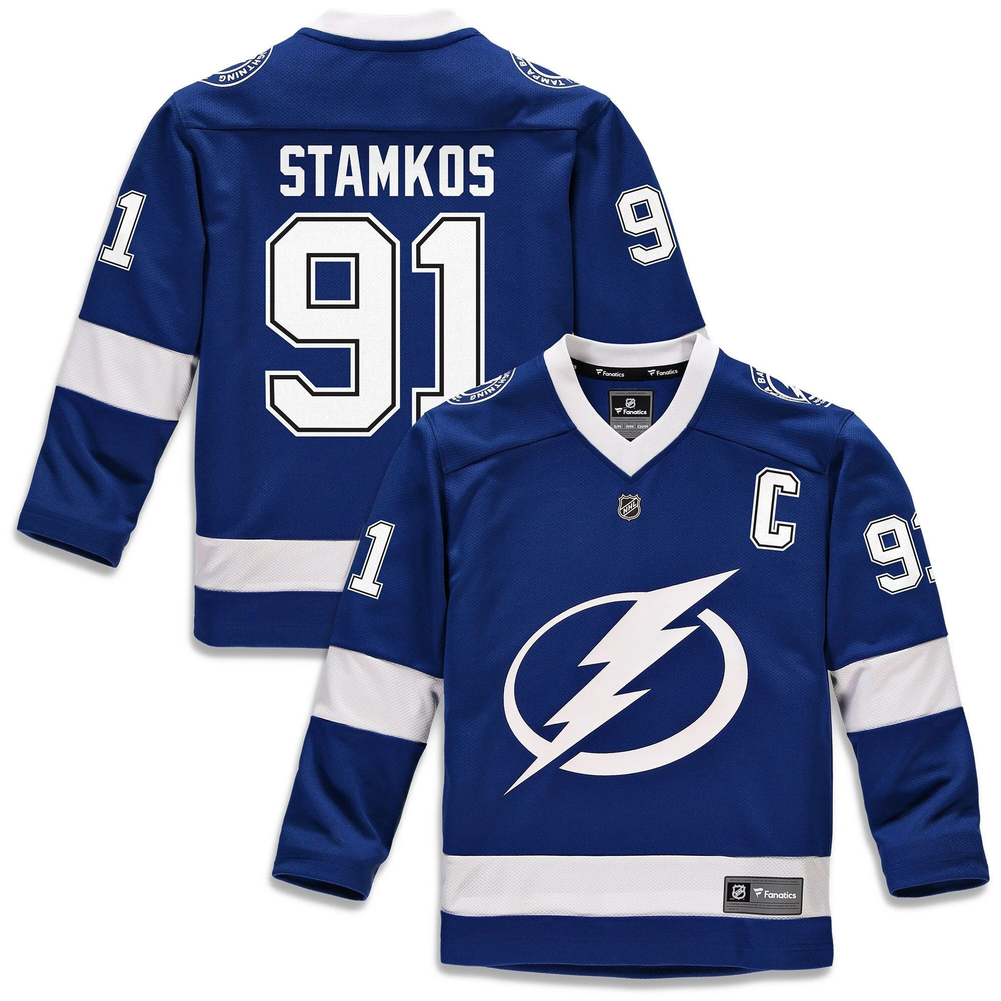 Youth Tampa Bay Lightning Steven Stamkos Blue Player Stitched Jersey