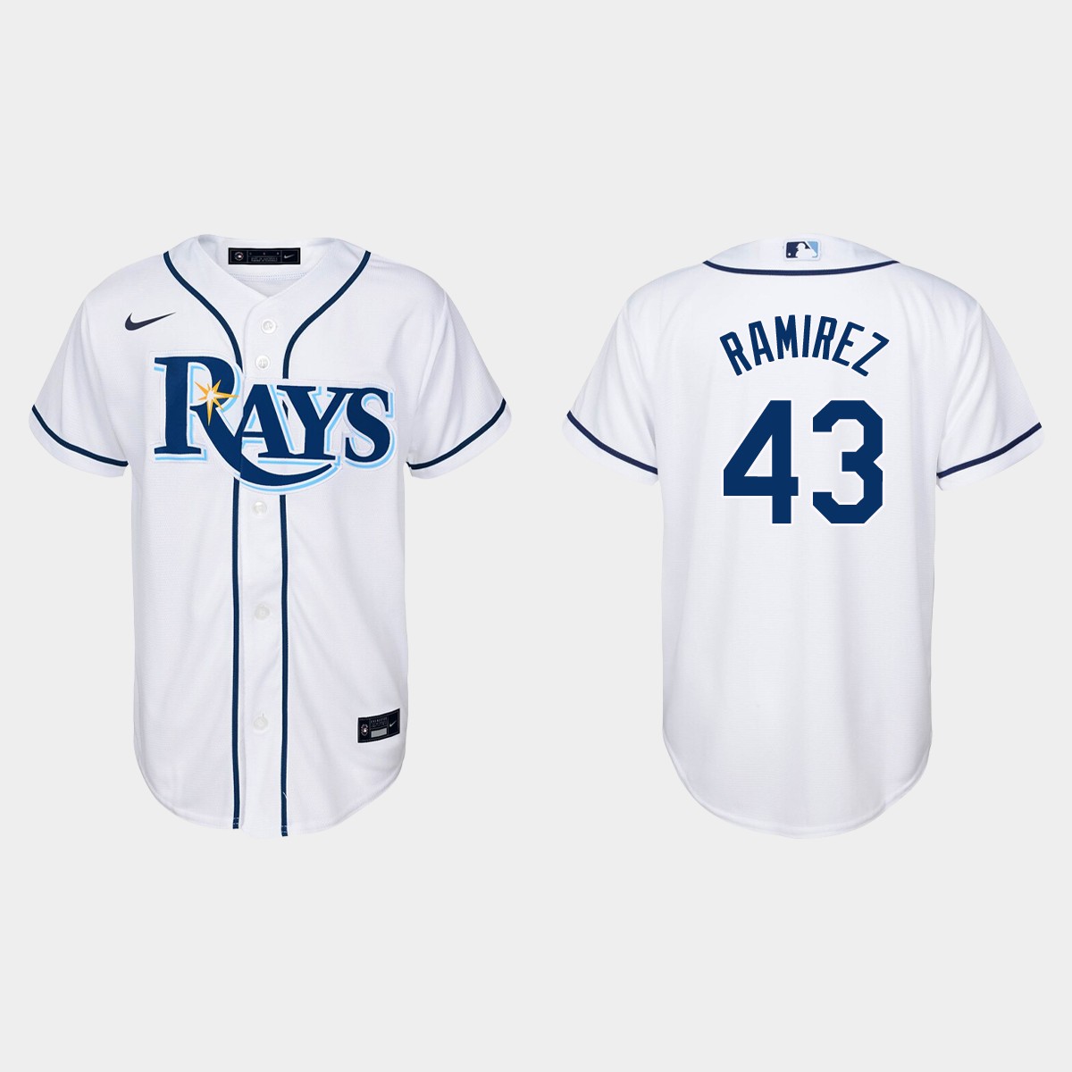 Youth Tampa Bay Rays Harold Ramirez White Home Jersey