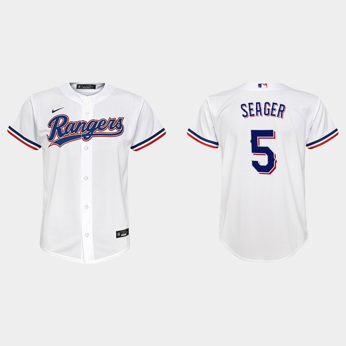 Youth Texas Rangers Corey Seager White Home Jersey