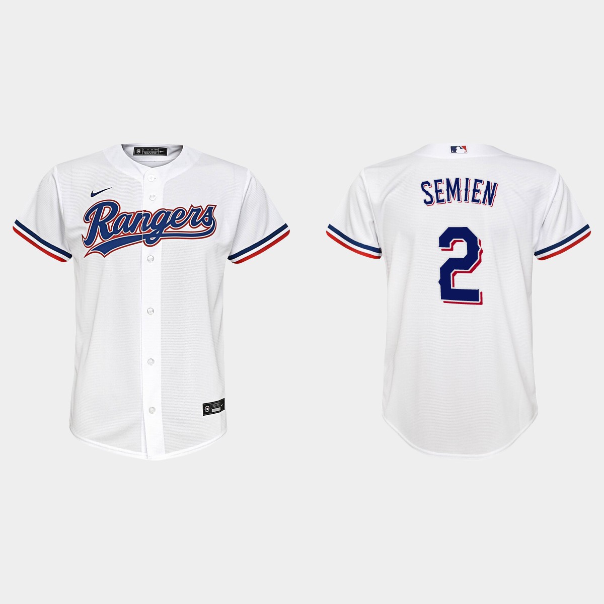 Youth Texas Rangers Marcus Semien White Home Jersey
