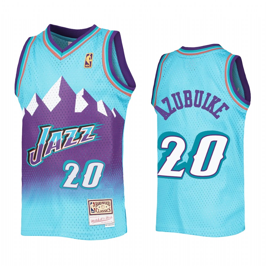 Youth Udoka Azubuike Utah Jazz Blue Reload Jersey Throwback