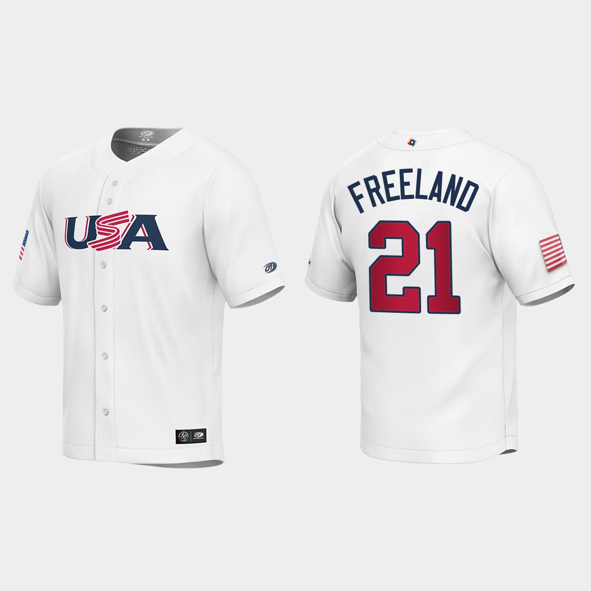 Youth USA Kyle Freeland White 2023 World Classic Jersey