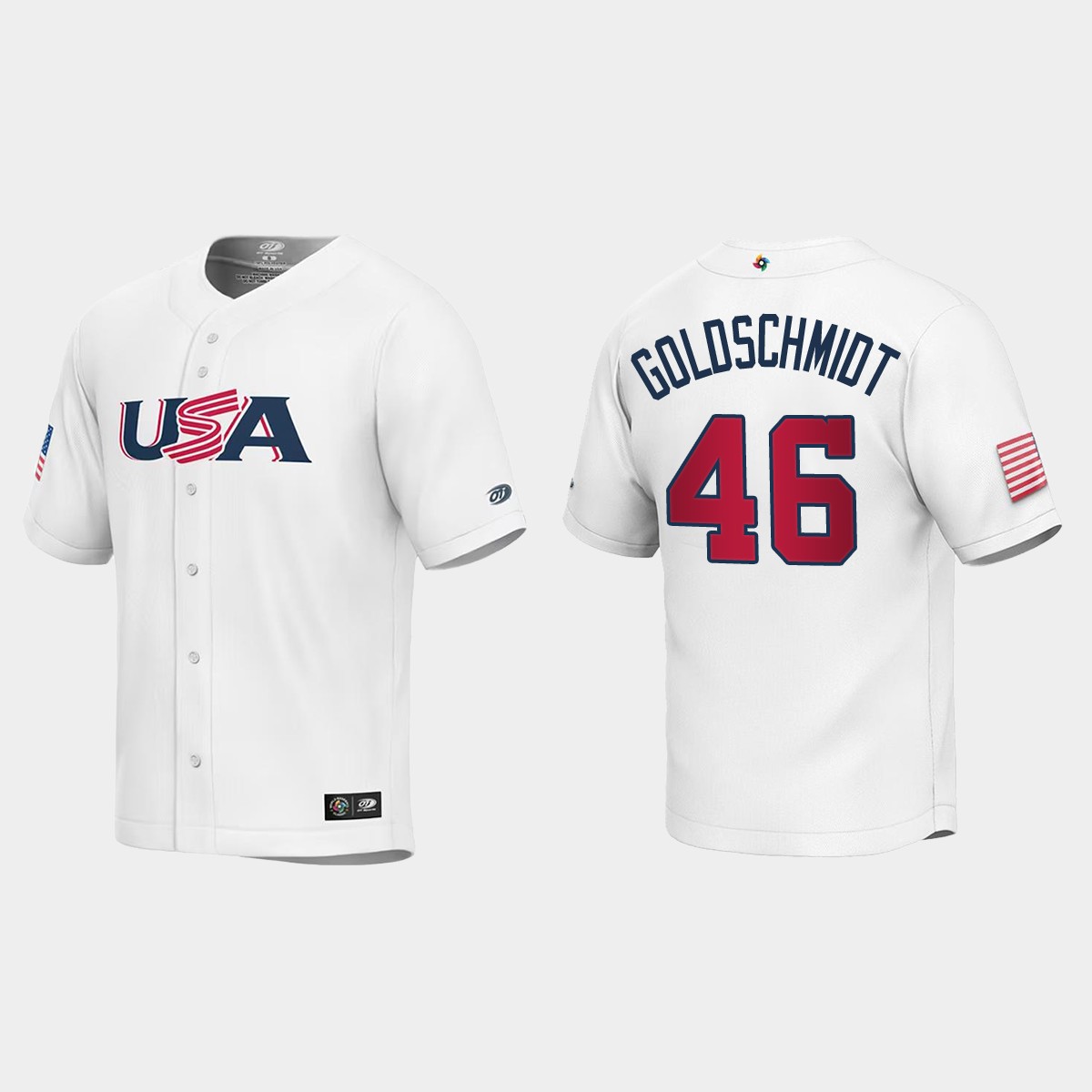 Youth USA Paul Goldschmidt White 2023 World Classic Jersey