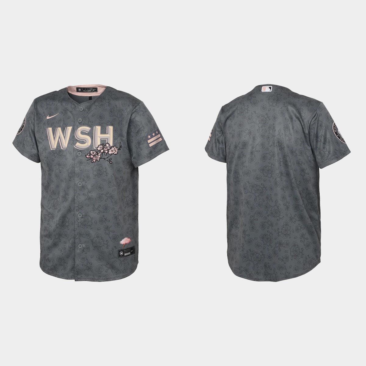 Youth Washington Nationals Gray 2022 City Connect Jersey