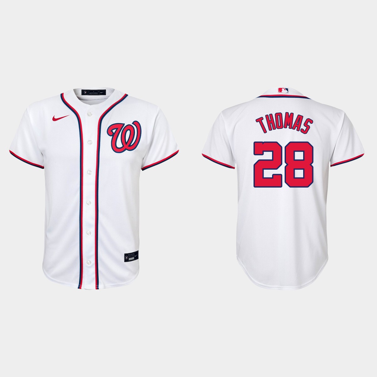 Youth Washington Nationals Lane Thomas White Home Jersey