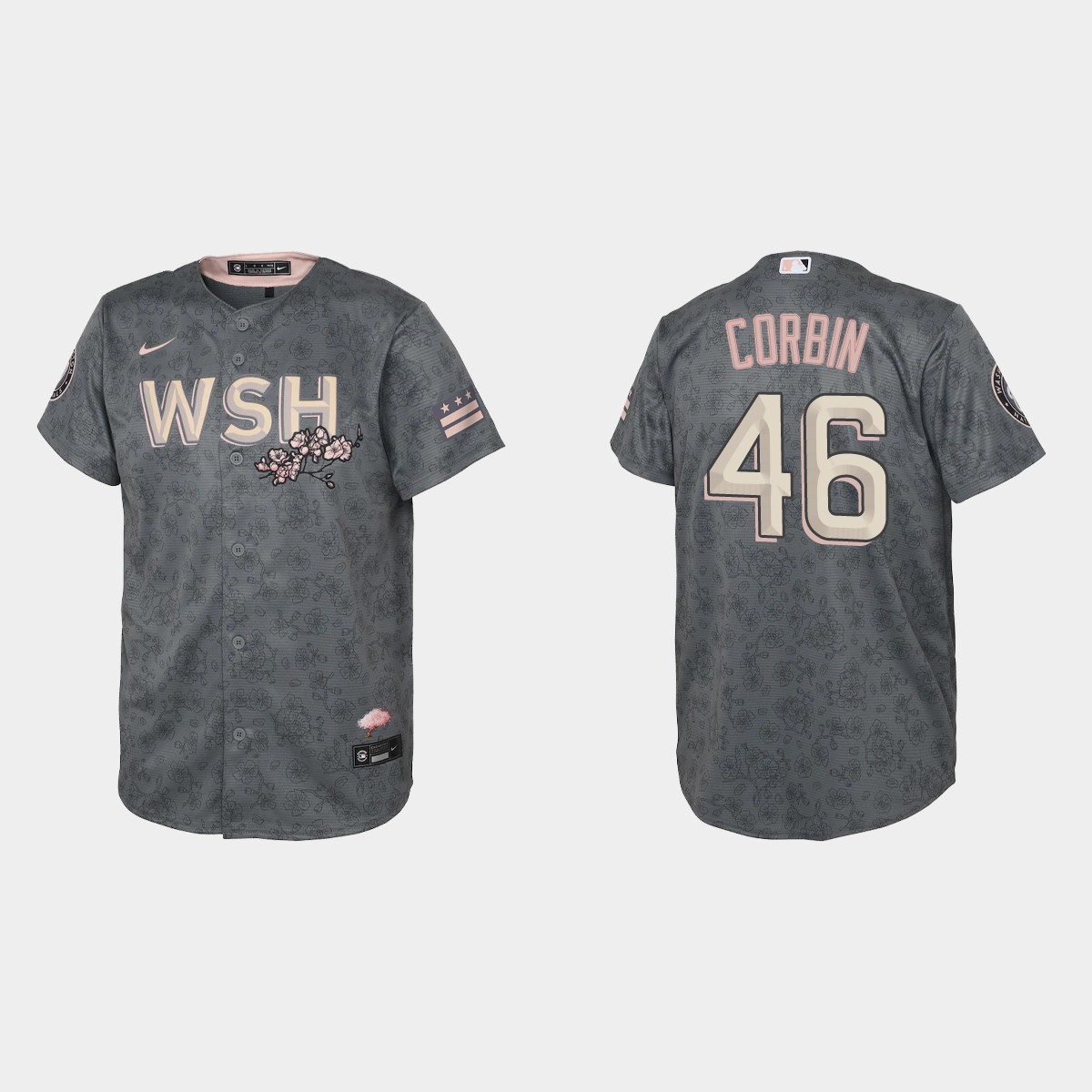 Youth Washington Nationals Patrick Corbin Gray 2022 City Connect Jersey
