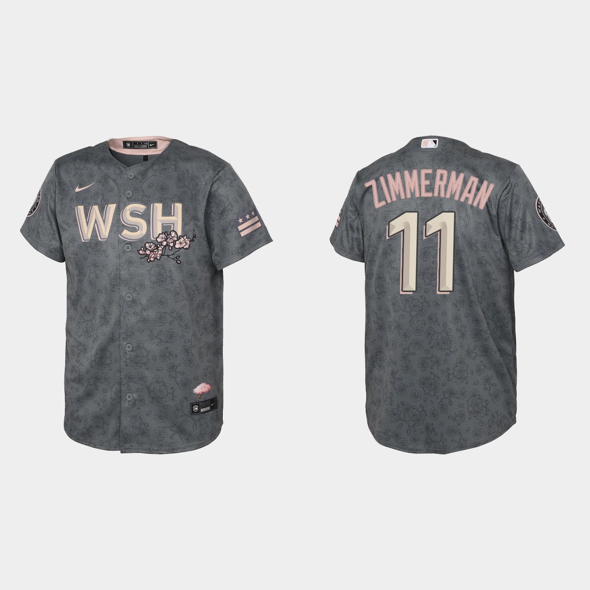 Youth Washington Nationals Ryan Zimmerman Gray 2022 City Connect Jersey