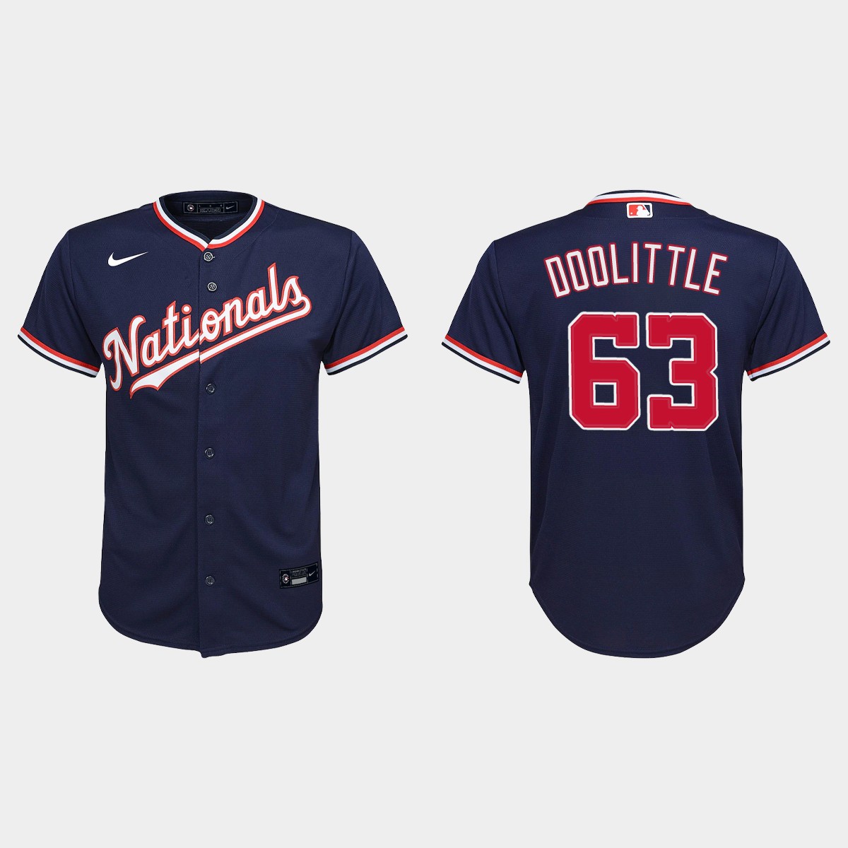 Youth Washington Nationals Sean Doolittle Navy Alternate Jersey