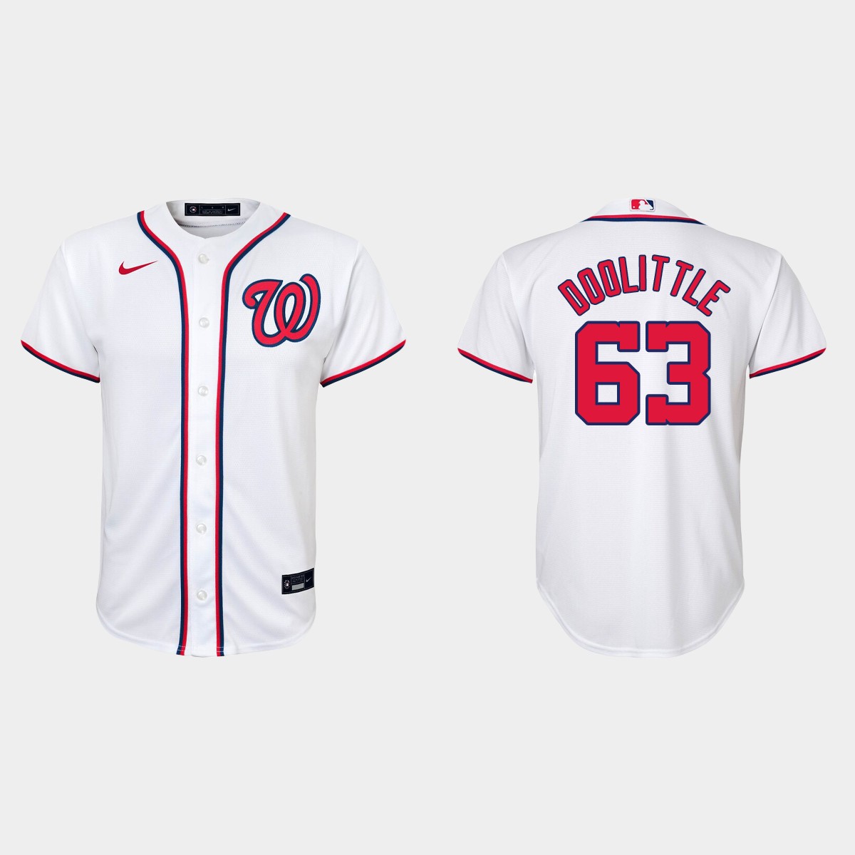 Youth Washington Nationals Sean Doolittle White Home Jersey