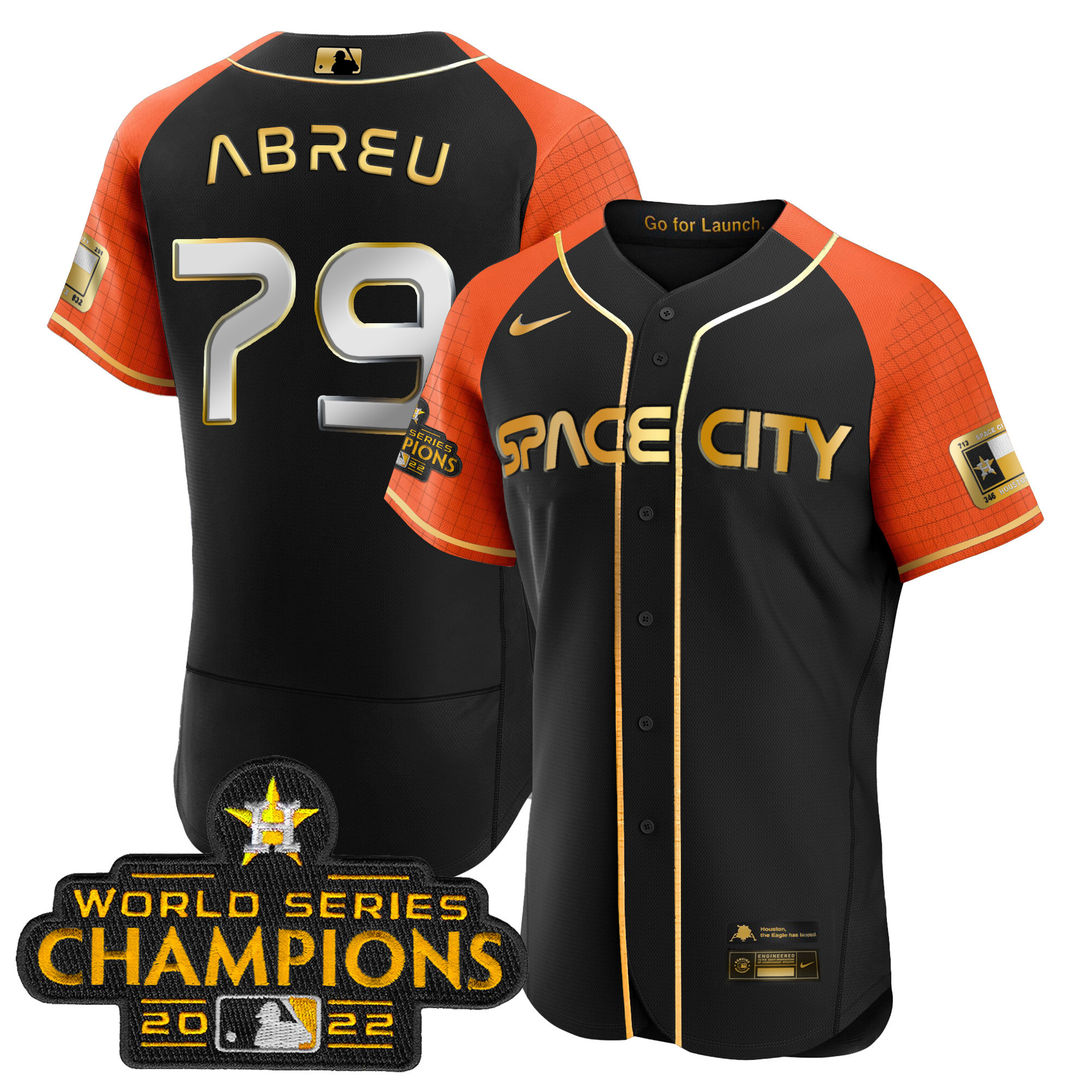 Youth's Jose Abreu Houston Astros 2023 Space City Champions Flex Alternate Jersey ñ All Stitched