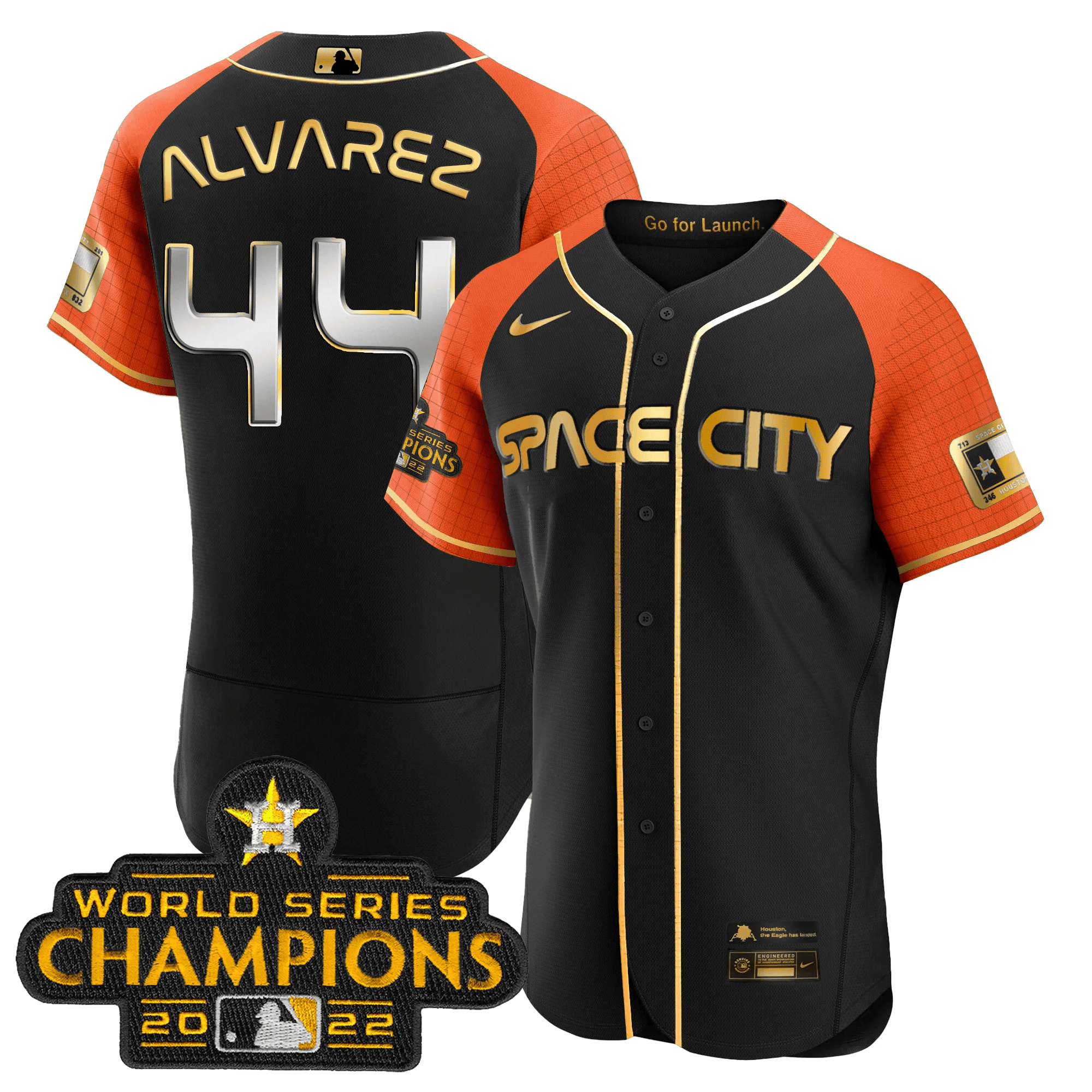 Youth's Yordan ¡lvarez Houston Astros 2023 Space City Champions Flex Alternate Jersey ñ All Stitched