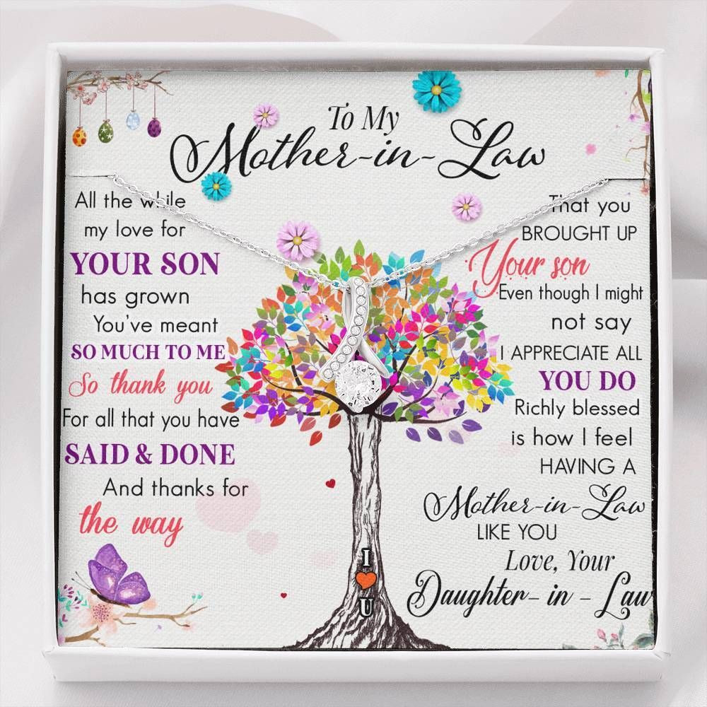 You’ve Meant So Much To Me Alluring Beauty Necklace For Mother In Law