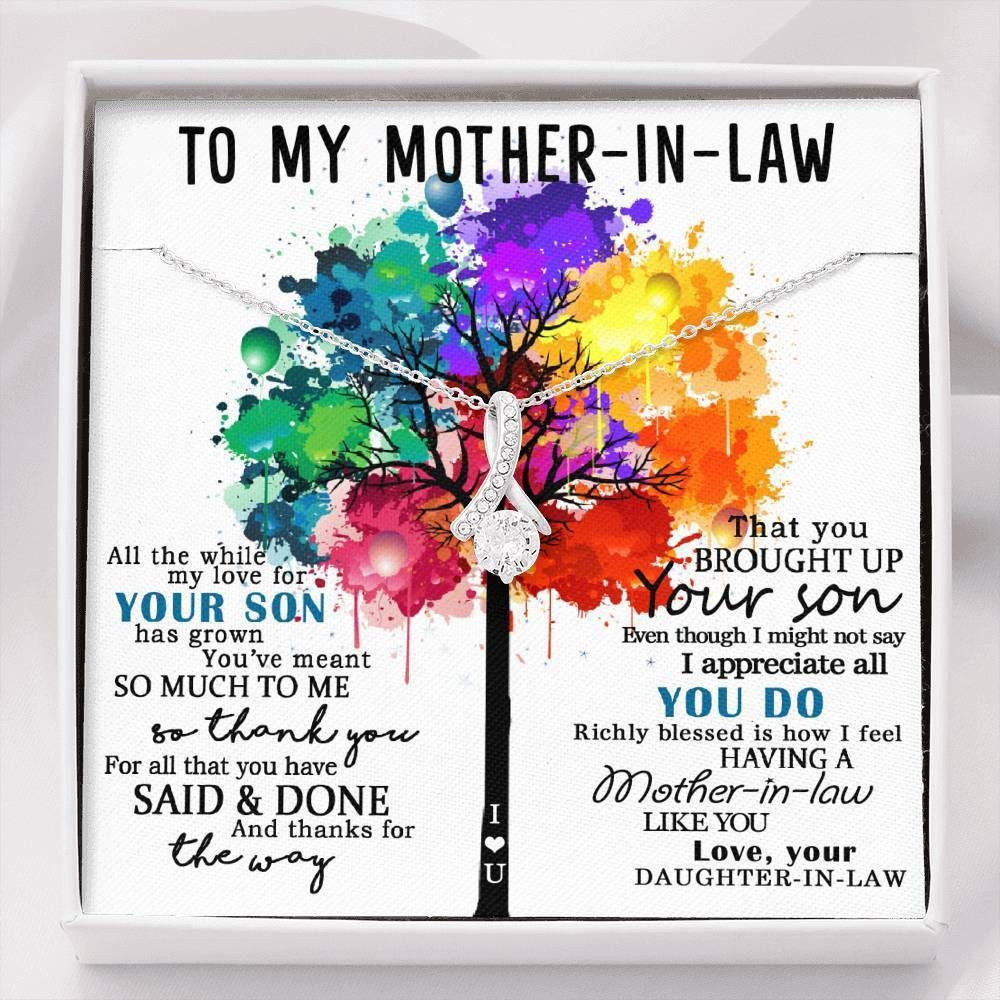 You’ve Meant So Much To Me Alluring Beauty Necklace Gift For Mother In Law