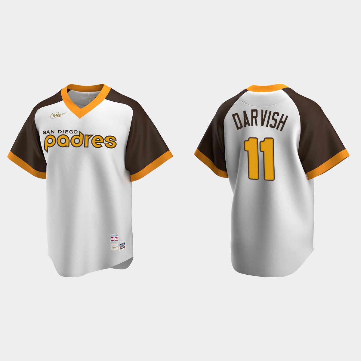 Yu Darvish #11 San Diego Padres Cooperstown Collection Home Jersey - White