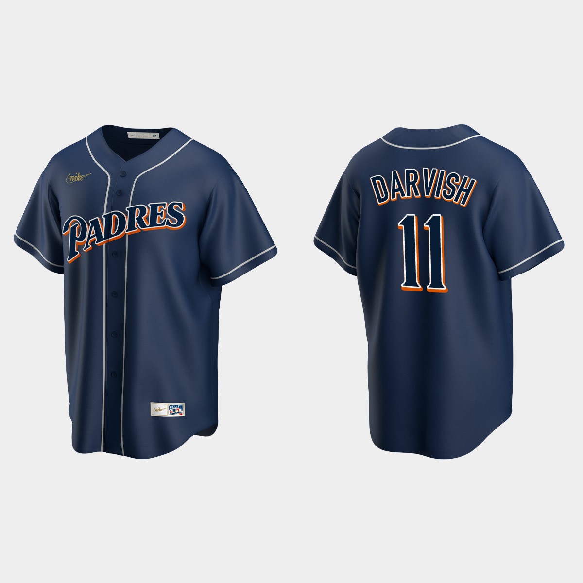 Yu Darvish #11 San Diego Padres Cooperstown Collection Jersey - Navy