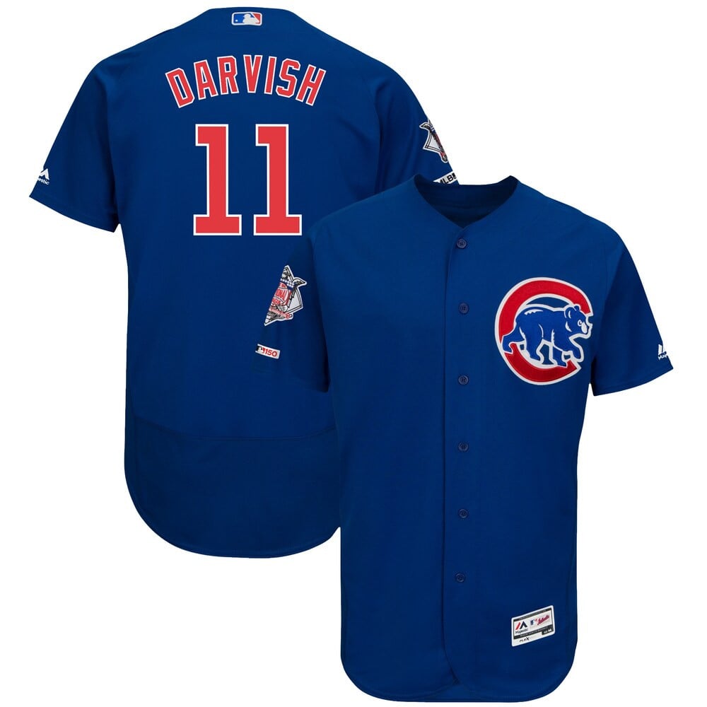 Yu Darvish Chicago Cubs Majestic Alternate Flex Base Collection Player Stitched Jersey – Royal Yu Darvish Chicago Cubs Majestic Alternate Flex Base Collection Player Stitched Jersey – Royal