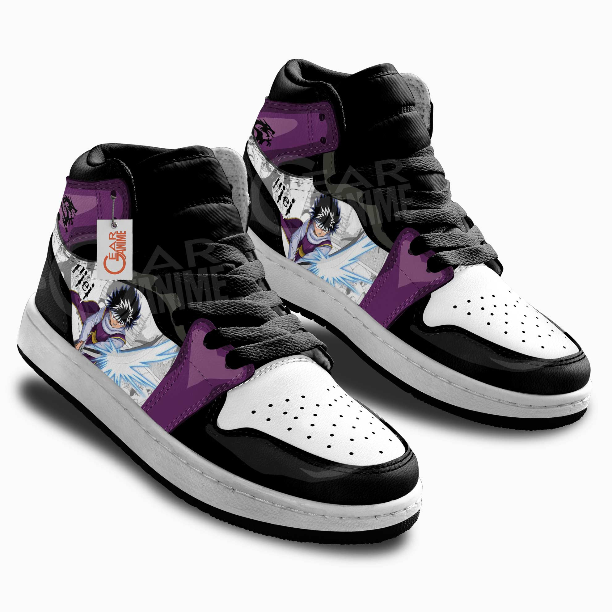 Yu Yu Hakusho Hiei Anime Kids Sneakers Custom