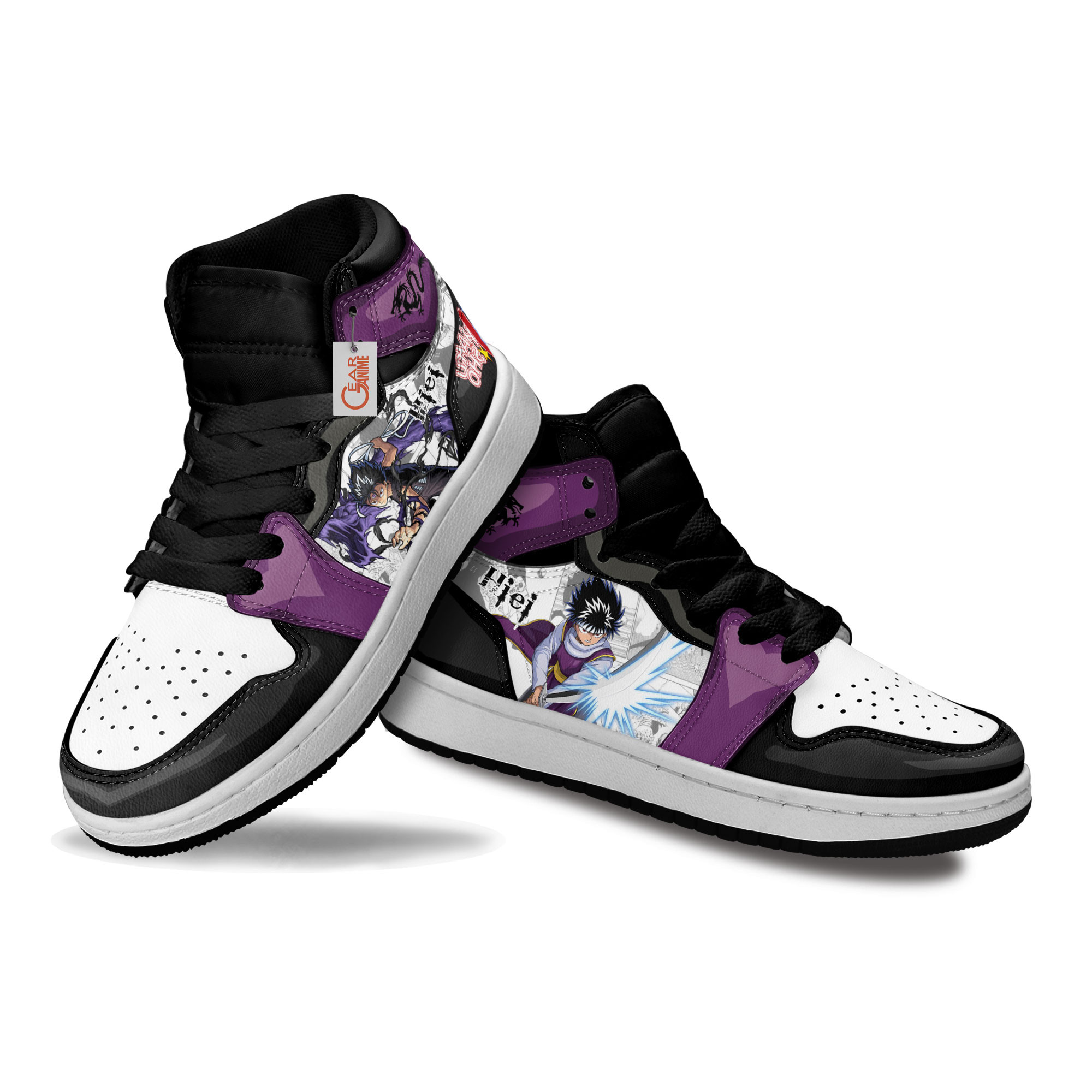 Yu Yu Hakusho Hiei Anime Kids Sneakers Custom